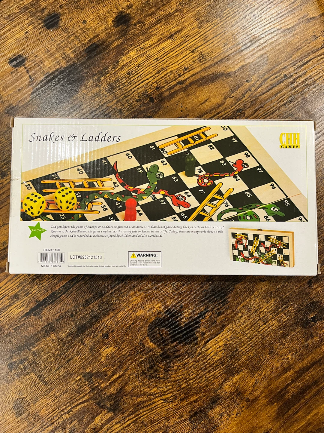 Snakes & Ladders -  Wooden Game Set - photo 2