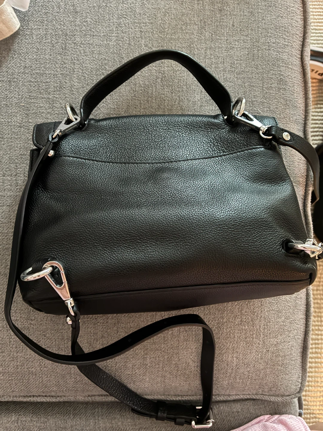 Rebecca Minkoff Black Leather Satchel Handbag - photo 2