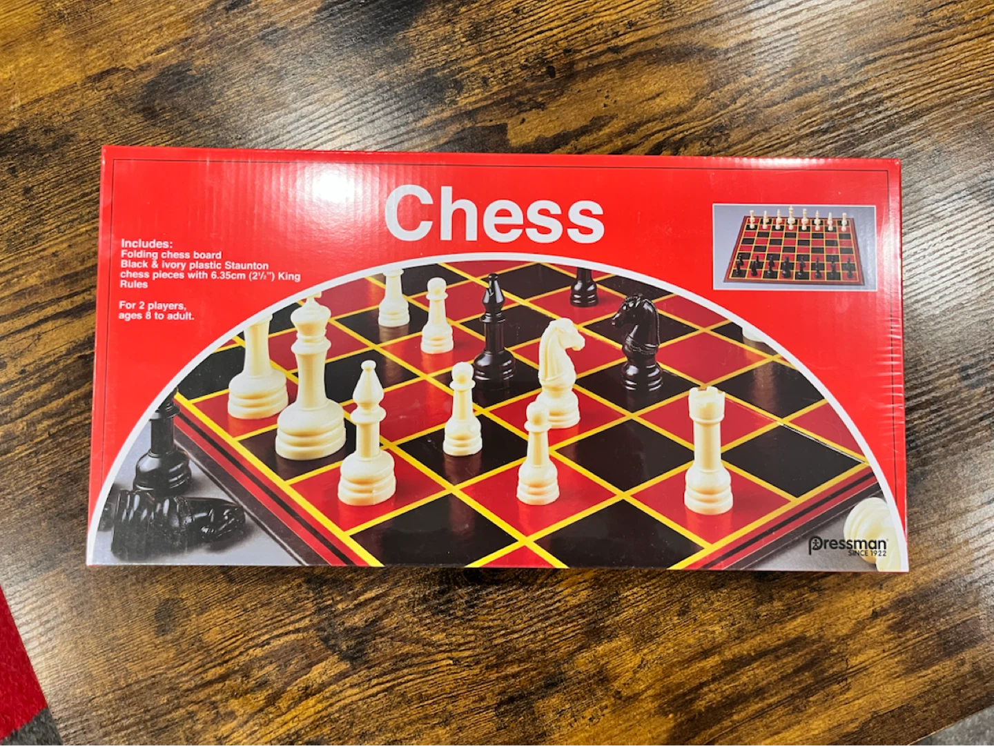 Chess Set with Folding Board