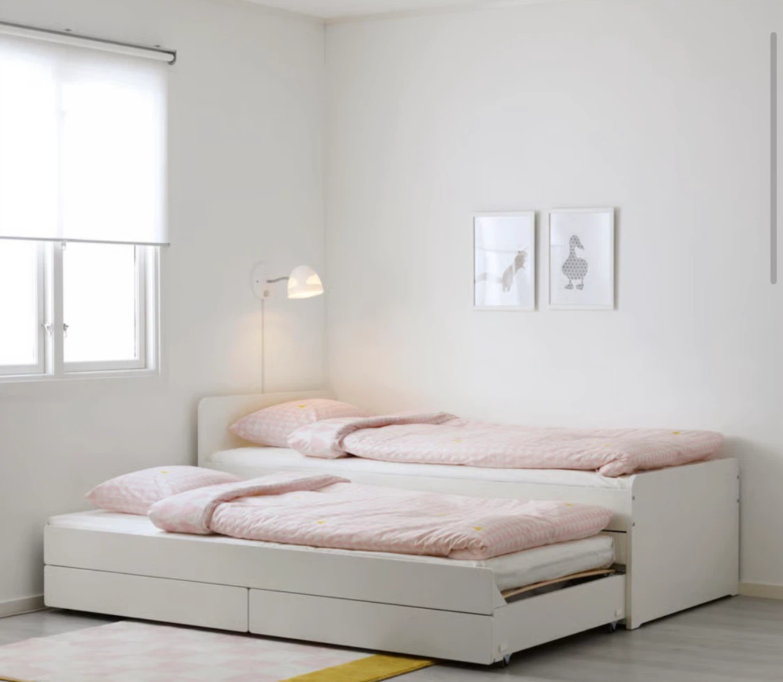 White Twin Daybed with Trundle