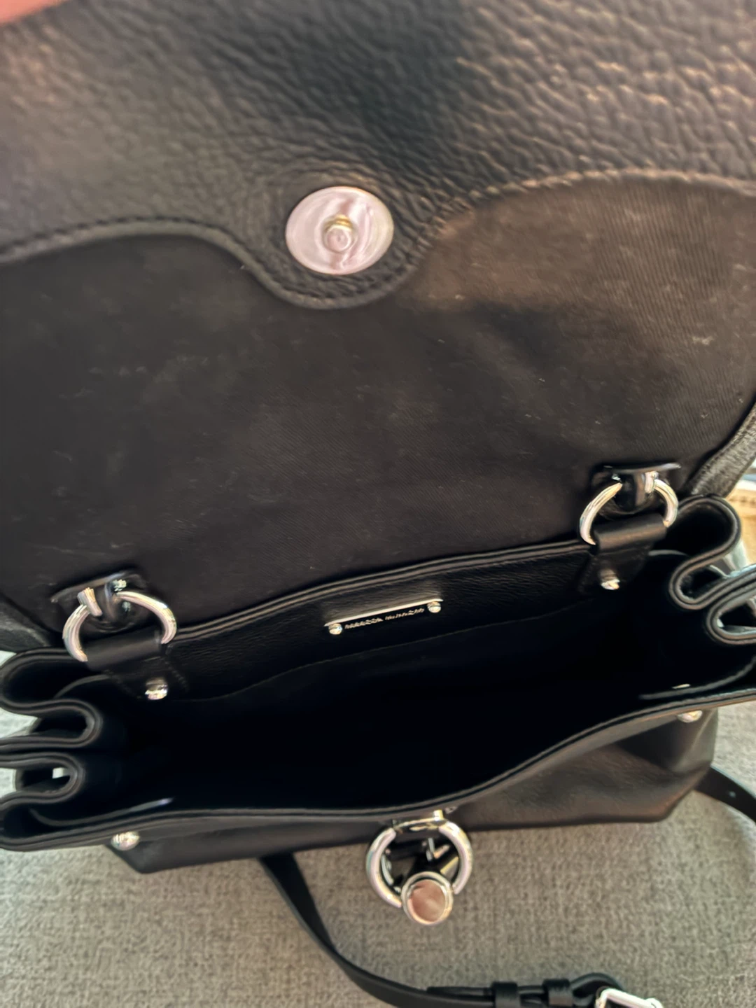 Rebecca Minkoff Black Leather Satchel Handbag - photo 3