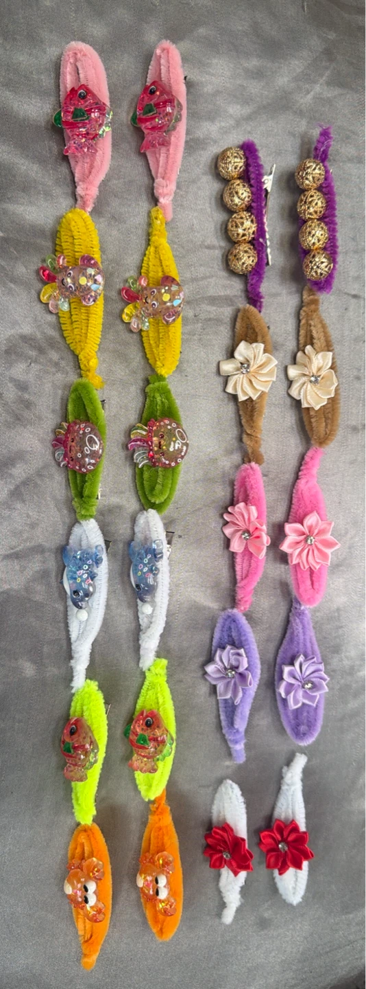 Assorted Children's Hair Clips with Charms