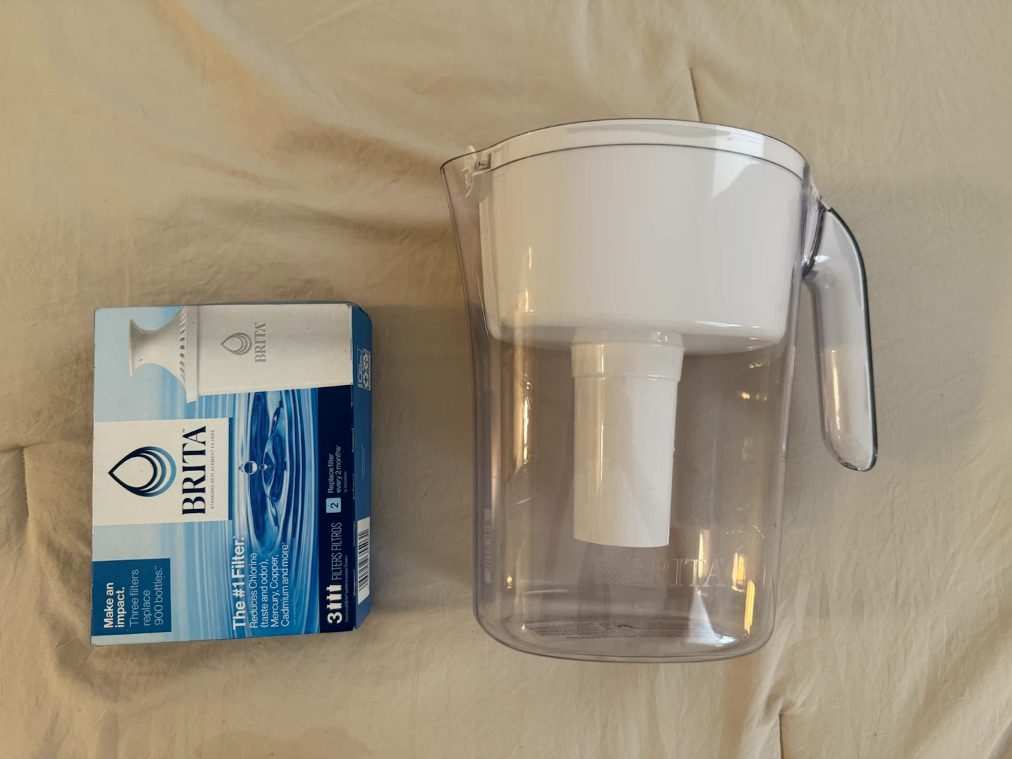 Brita Water Filter Pitcher with 3 Filters