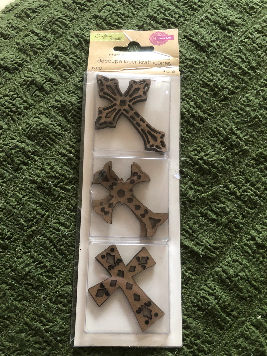 Crafter's Square Laser Cut Cross Icons (6 PC)