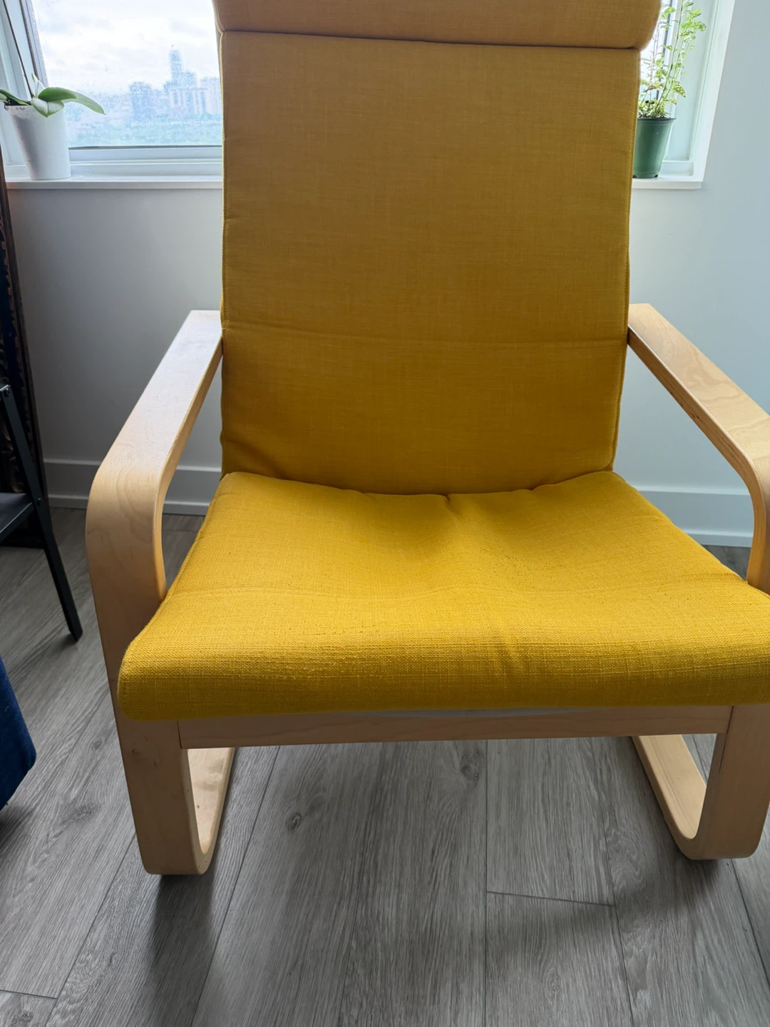 IKEA Poäng Chair - Yellow Fabric - photo 3