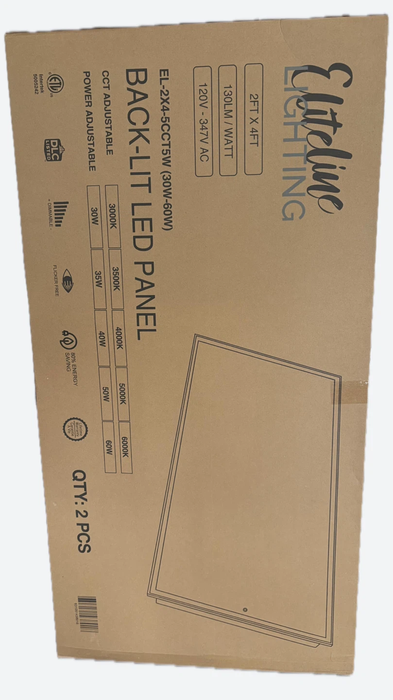 Eliteline Lighting Back-Lit LED Panel 2ft x 4ft