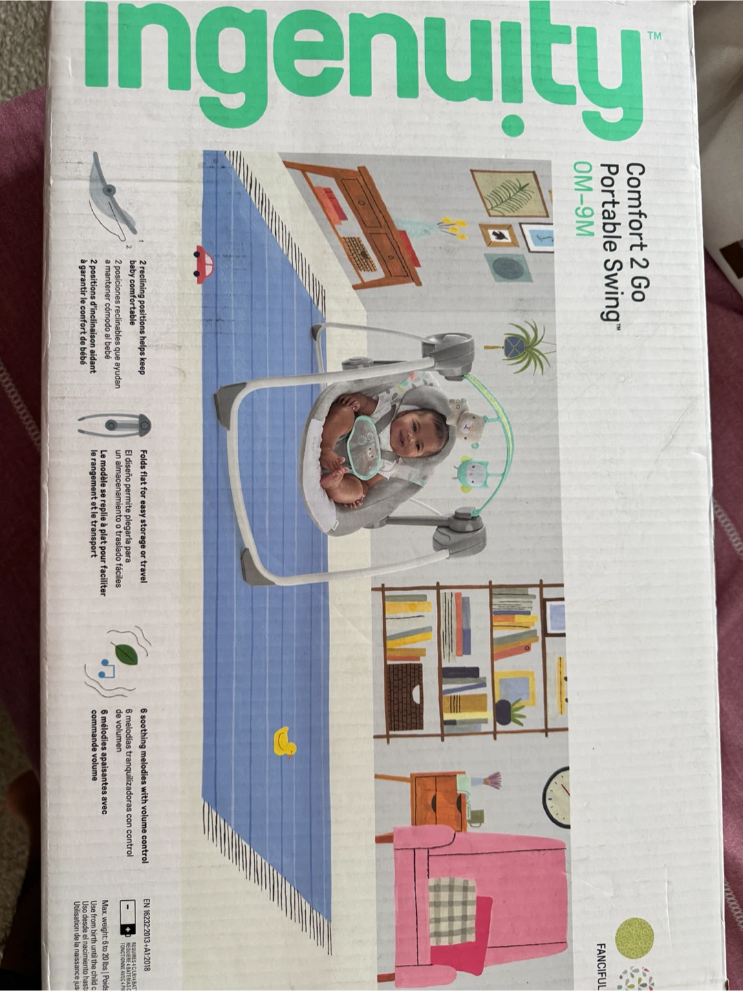 Portable Baby swing with box - photo 3