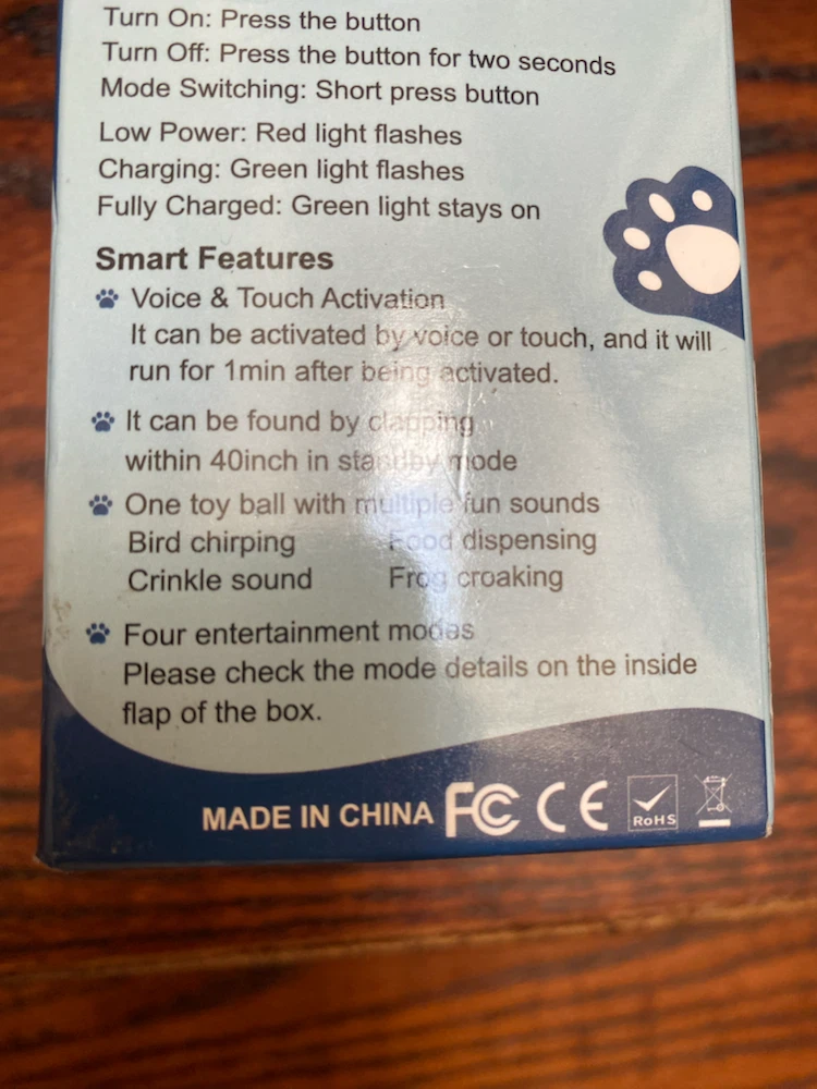 ORSDA T96 Smart Cat Ball Toy - photo 3