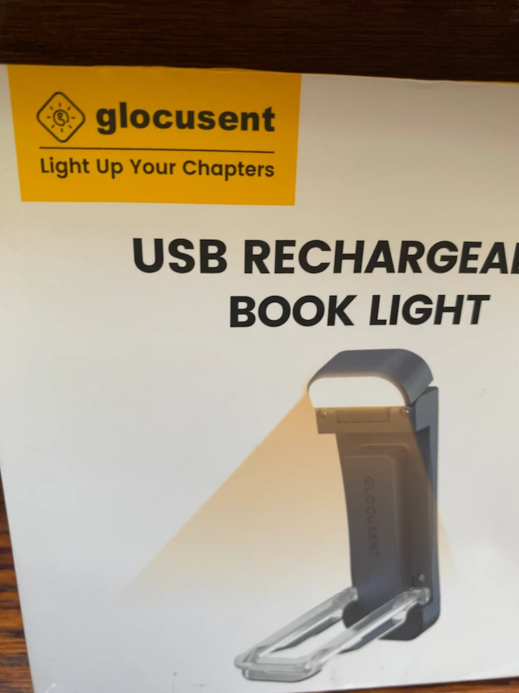 Glocuseent USB Rechargeable Book Light - photo 2