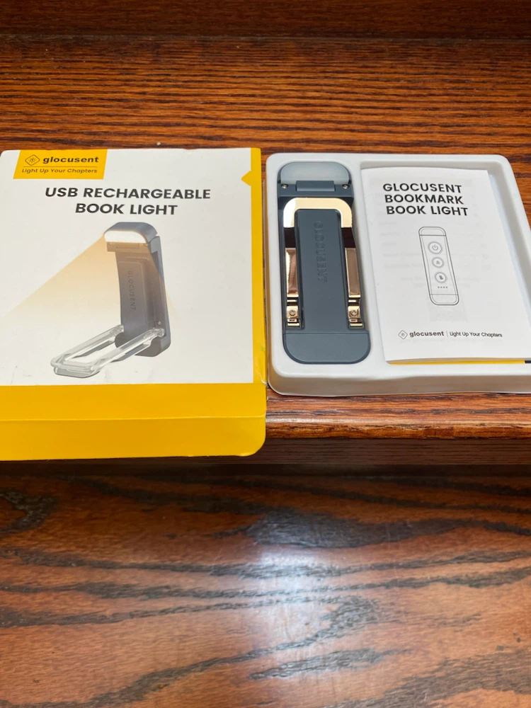 Glocuseent USB Rechargeable Book Light - photo 4