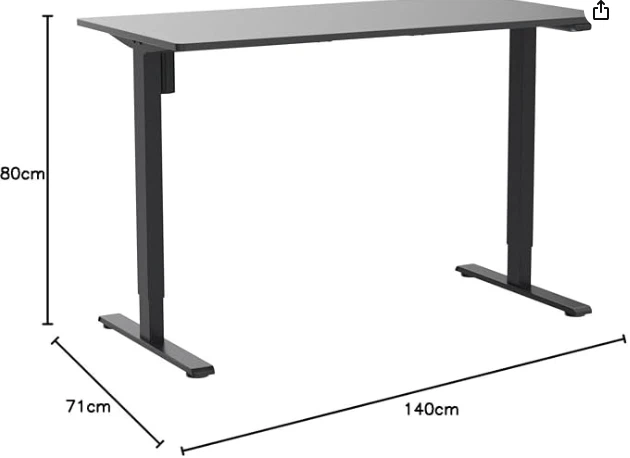 Standing Desk - Black - photo 2