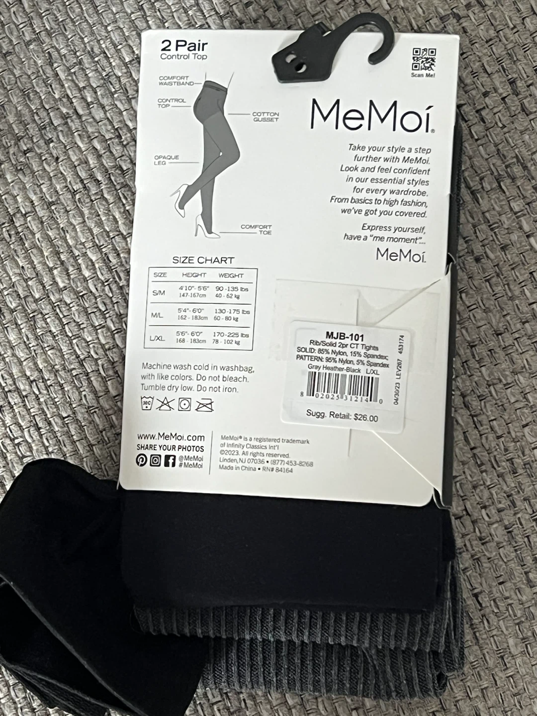 MeMoi Control Top Opaque Tights - photo 2