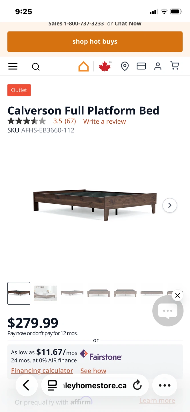 Calverson Full Platform Bed
