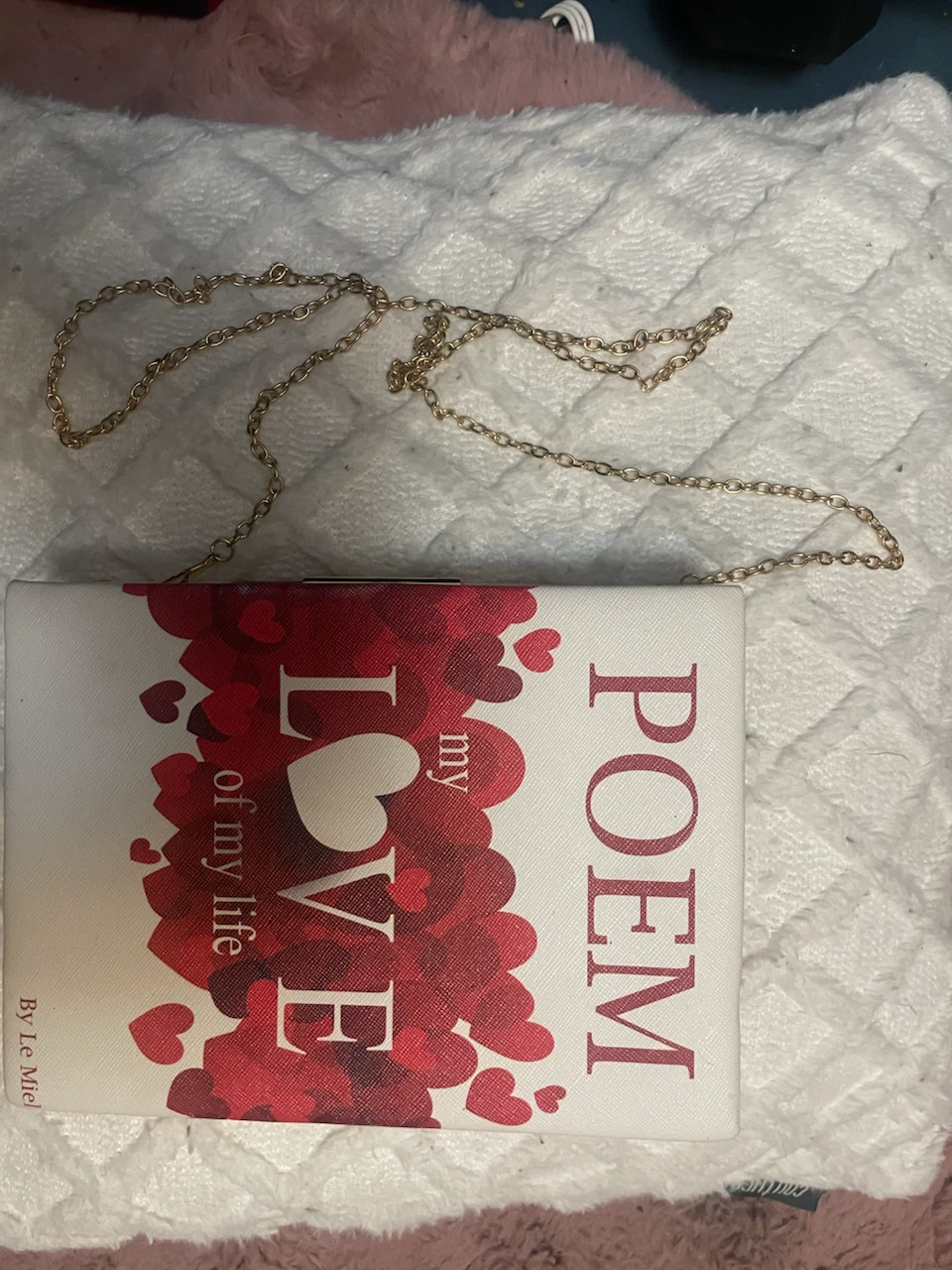 Le Miel "My Love of My Life" Poem  Clutch Bag for only $89