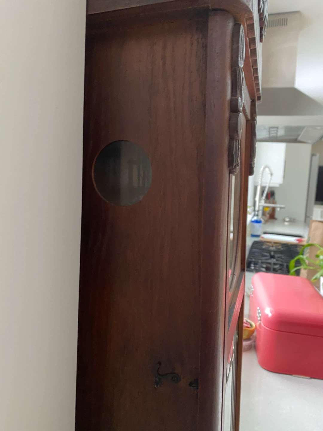 Antique Oak Wall Clock - photo 2
