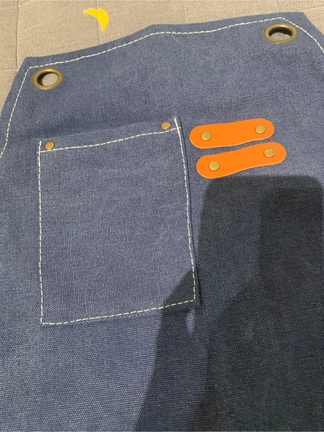 Blue Denim Apron with Pockets - photo 2