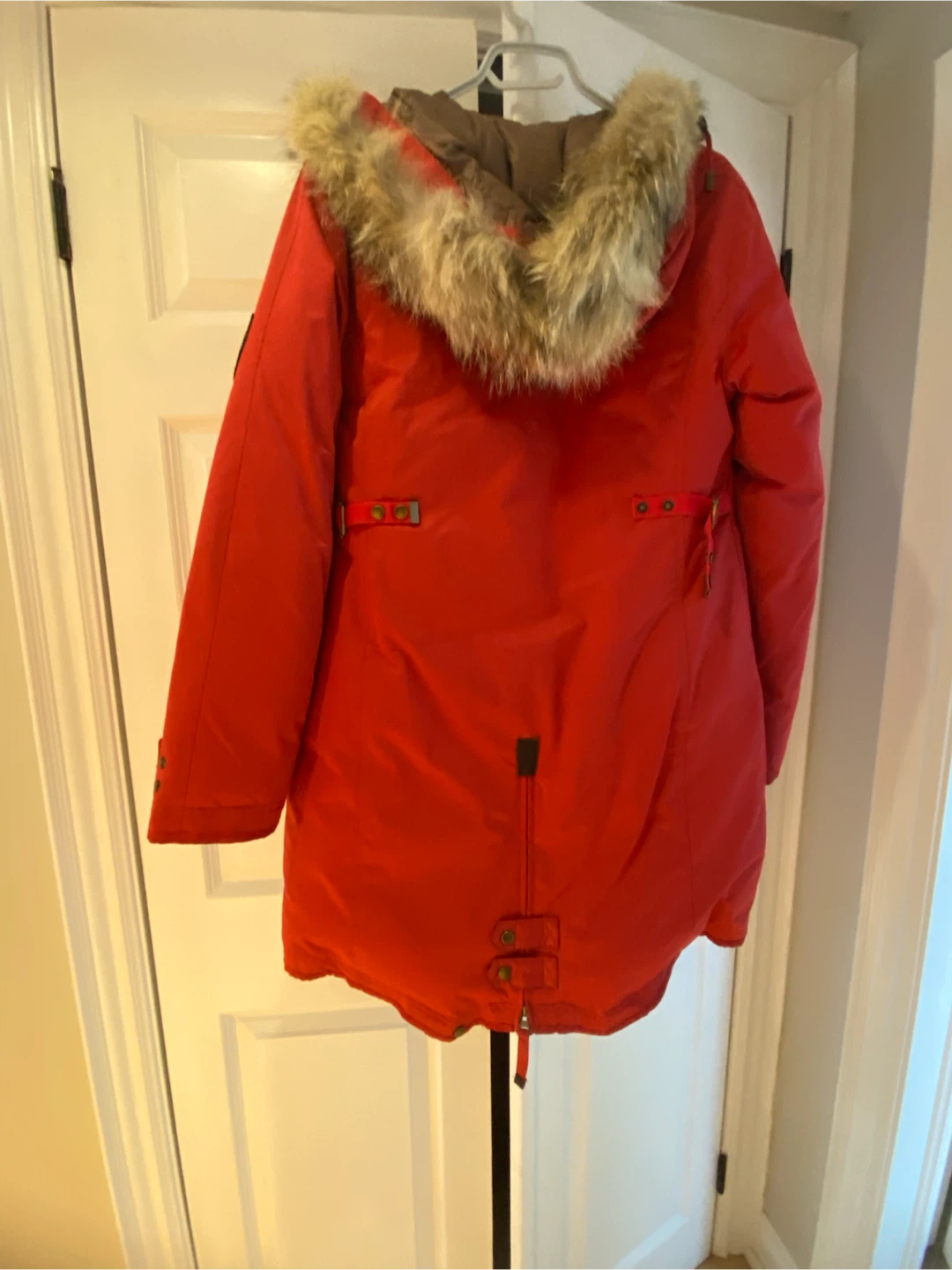 Red Parka with Fur Hood - photo 4
