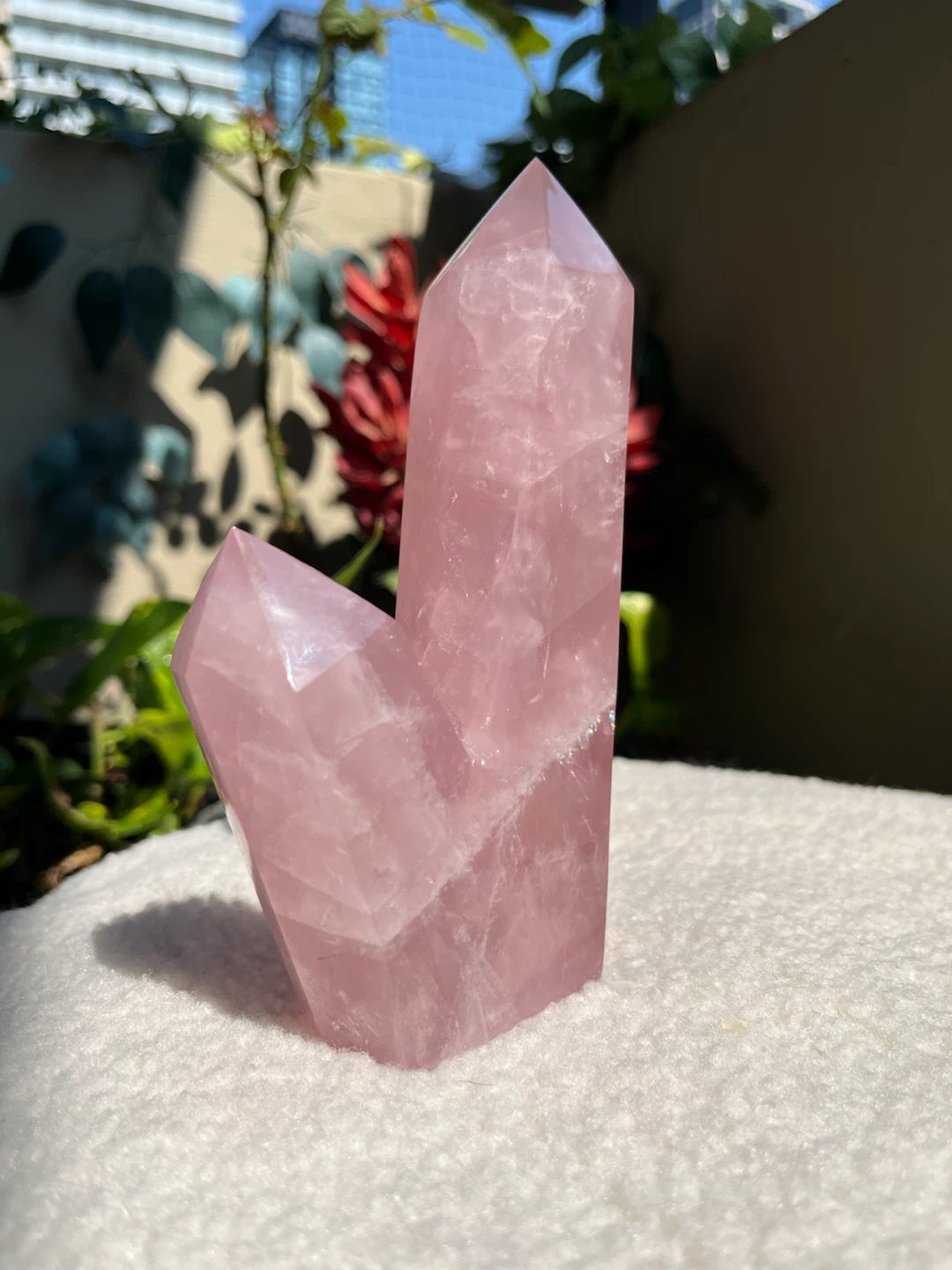 Rose Quartz Double Point, Stunning Statement Piece - photo 5