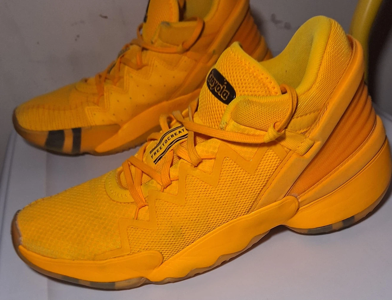 Adidas DON Issue #2 Crayola Yellow Basketball Shoes
