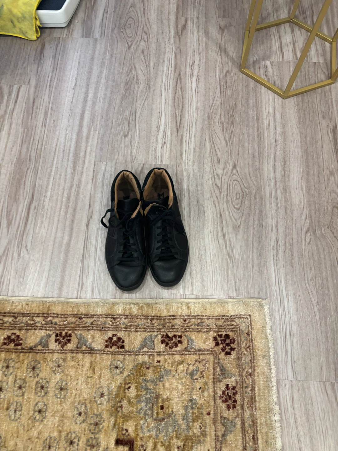 Mephisto Black Leather City Hiker Sneakers