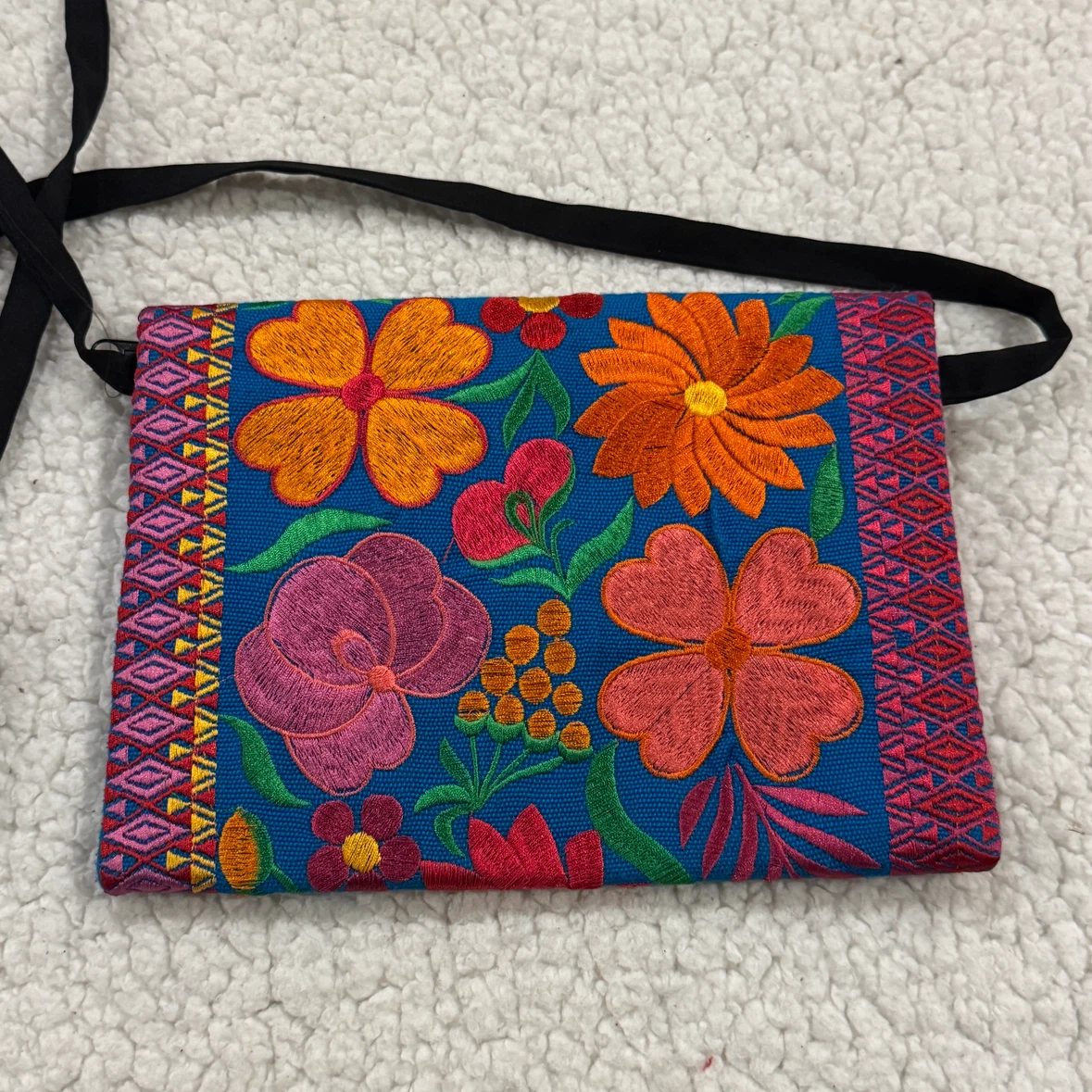 Embroidered Floral Clutch Bag - photo 2