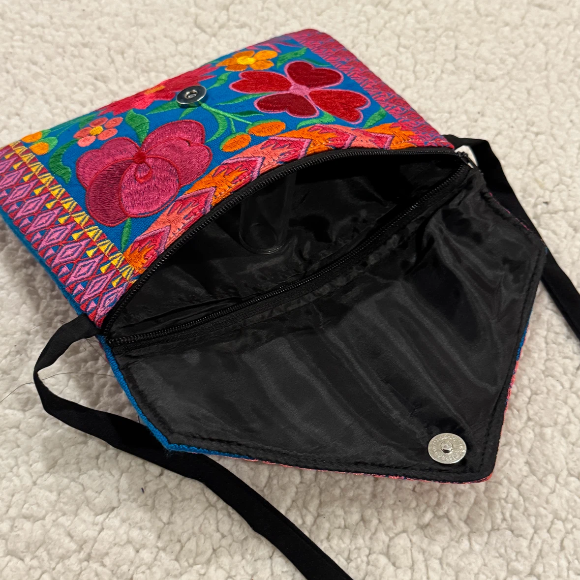 Embroidered Floral Clutch Bag - photo 3
