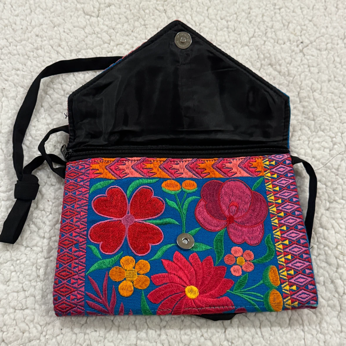 Embroidered Floral Clutch Bag - photo 4