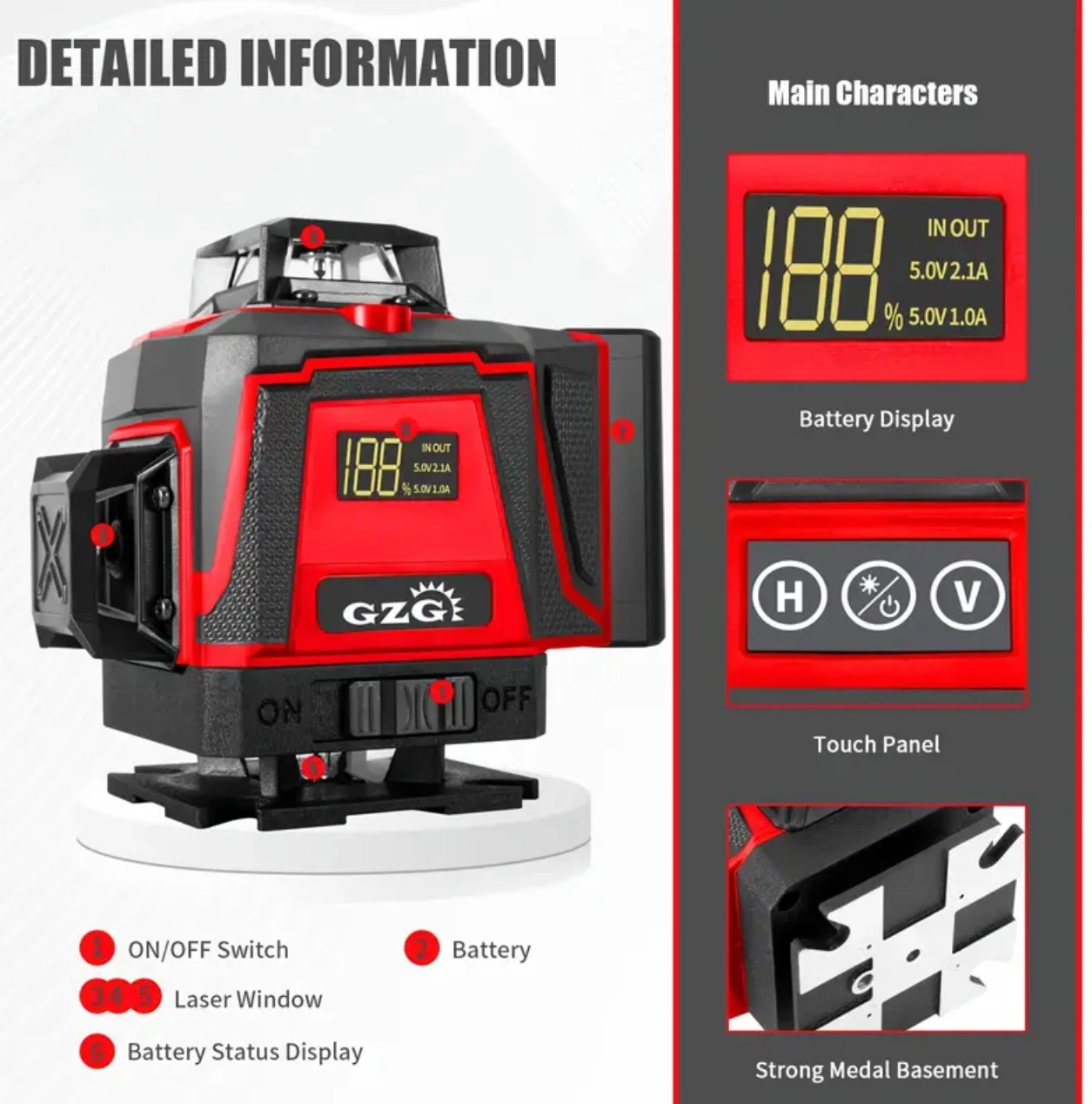GZG 16-Line Laser Level . Measuring Tool - photo 2