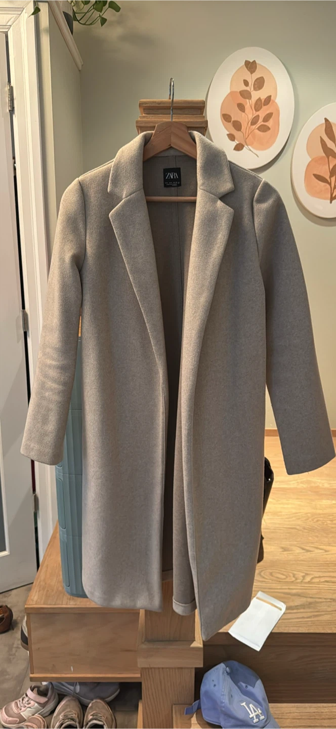 ZARA Beige Coat - Size S