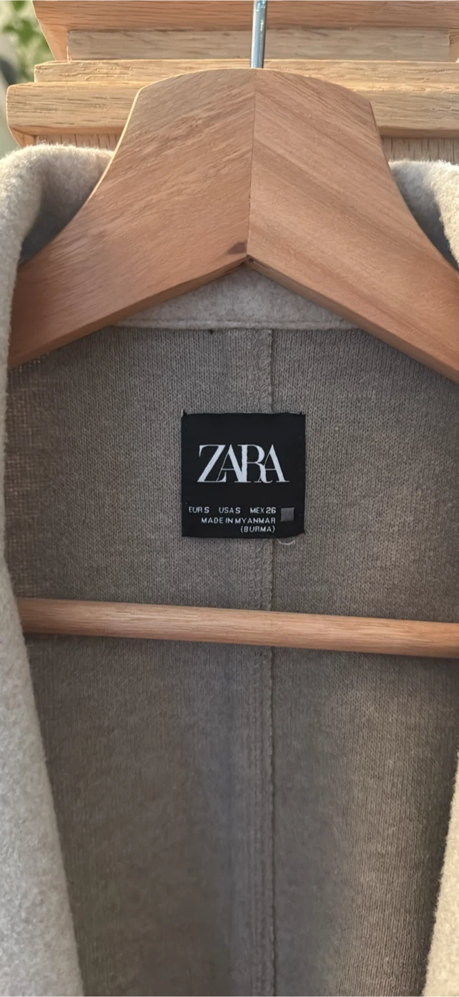ZARA Beige Coat - Size S - photo 3
