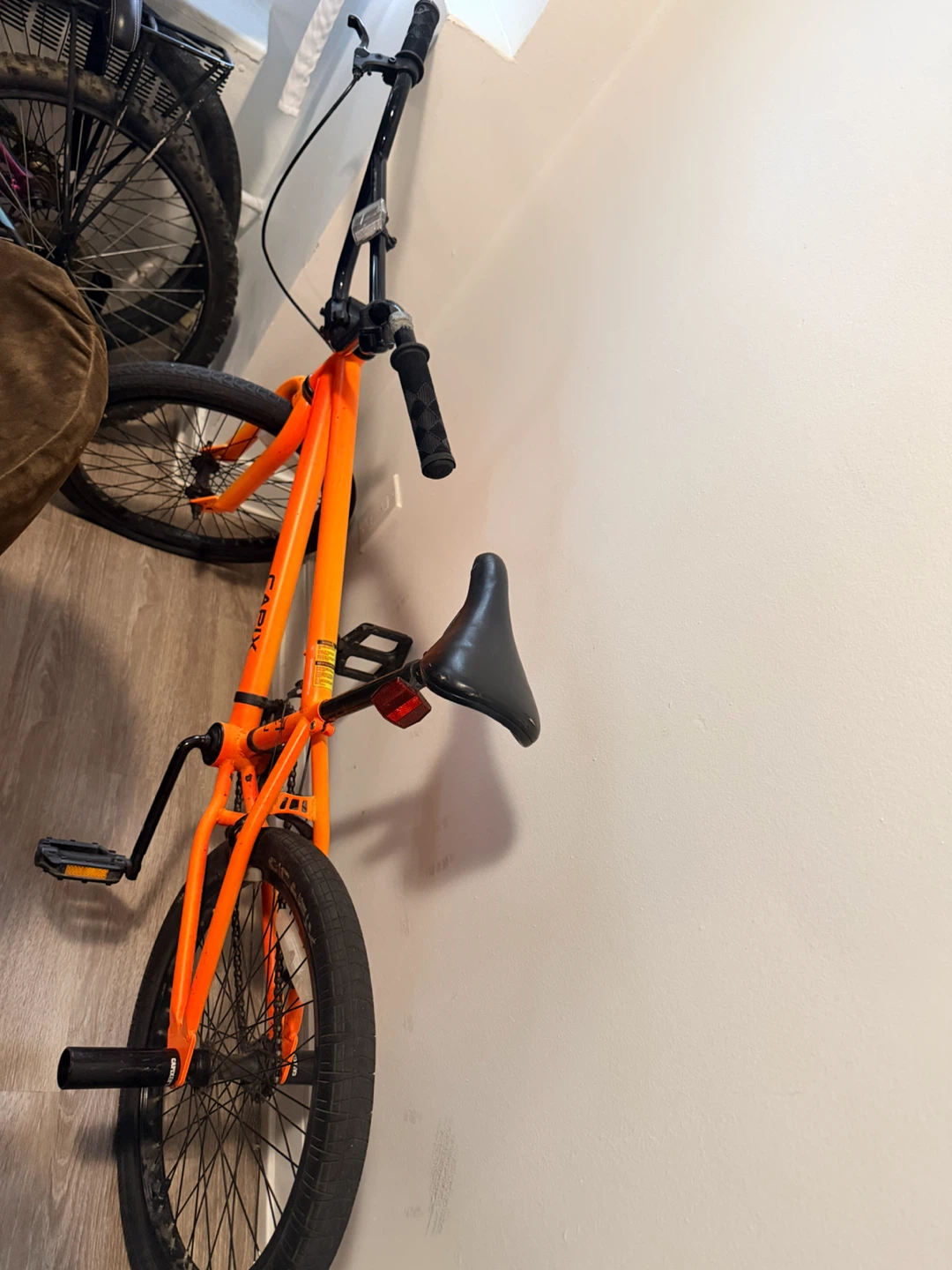 Mongoose orange BMX bike