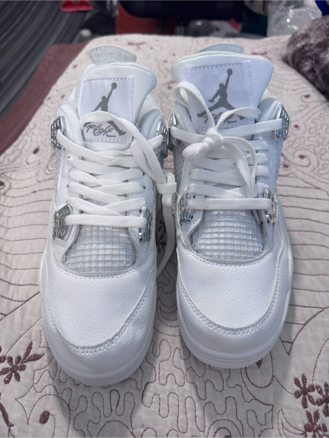 Air Jordan 4 Retro White Cement Men's Shoes - photo 2