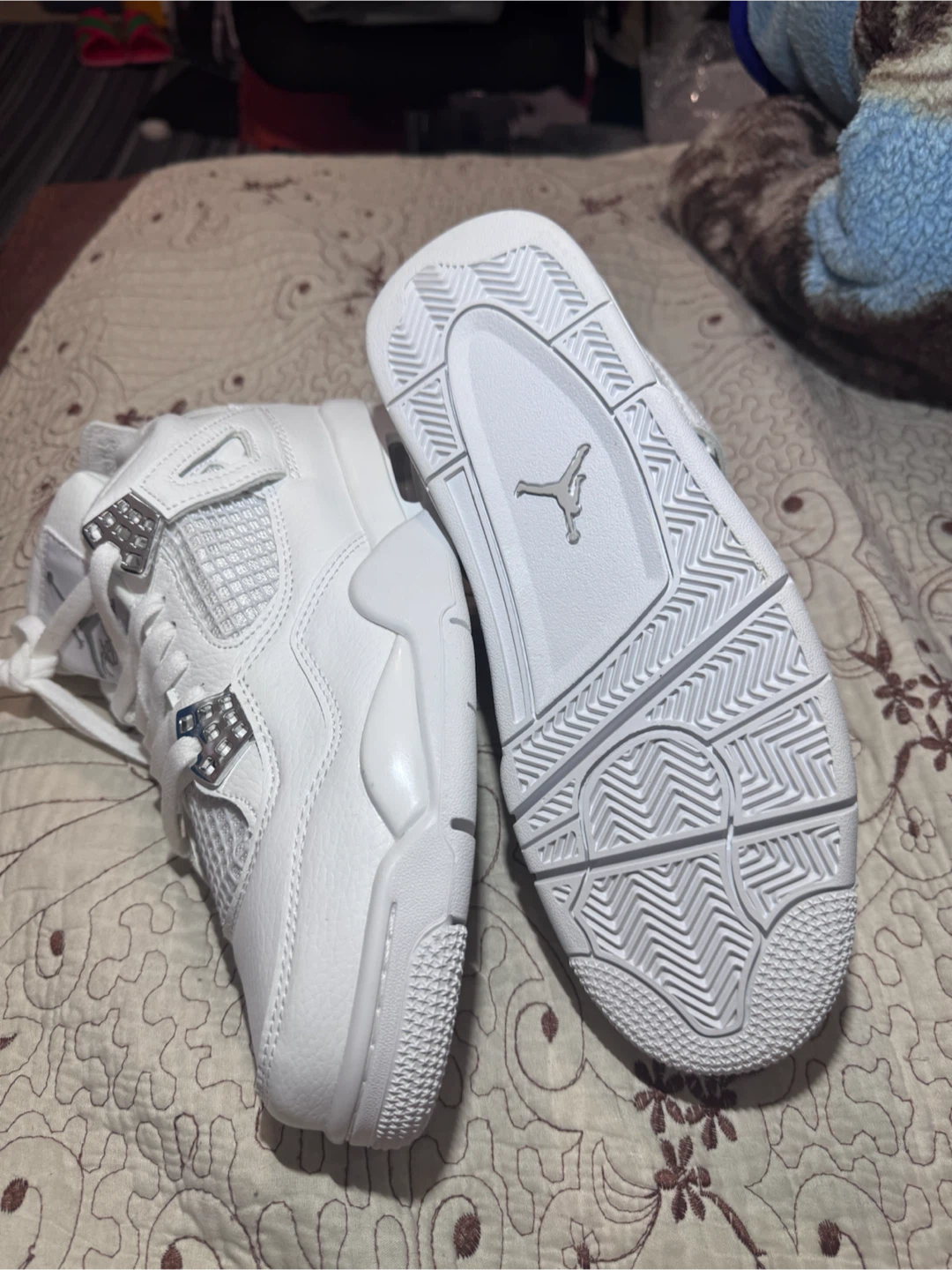 Air Jordan 4 Retro White Cement Men's Shoes - photo 3