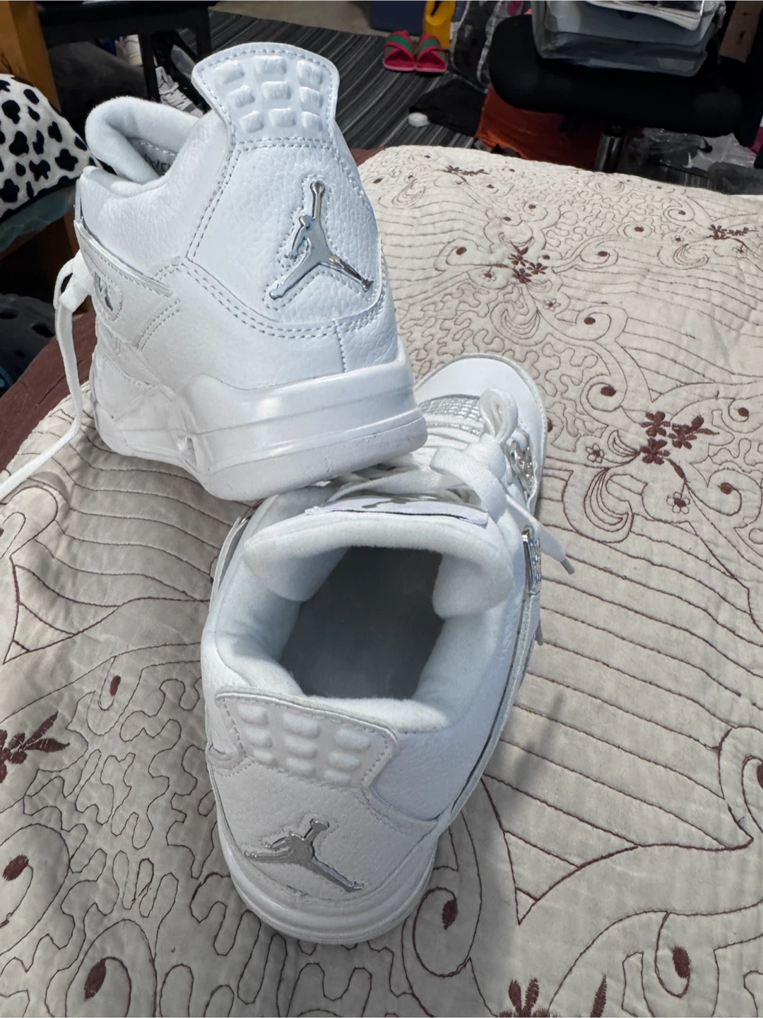 Air Jordan 4 Retro White Cement Men's Shoes - photo 4