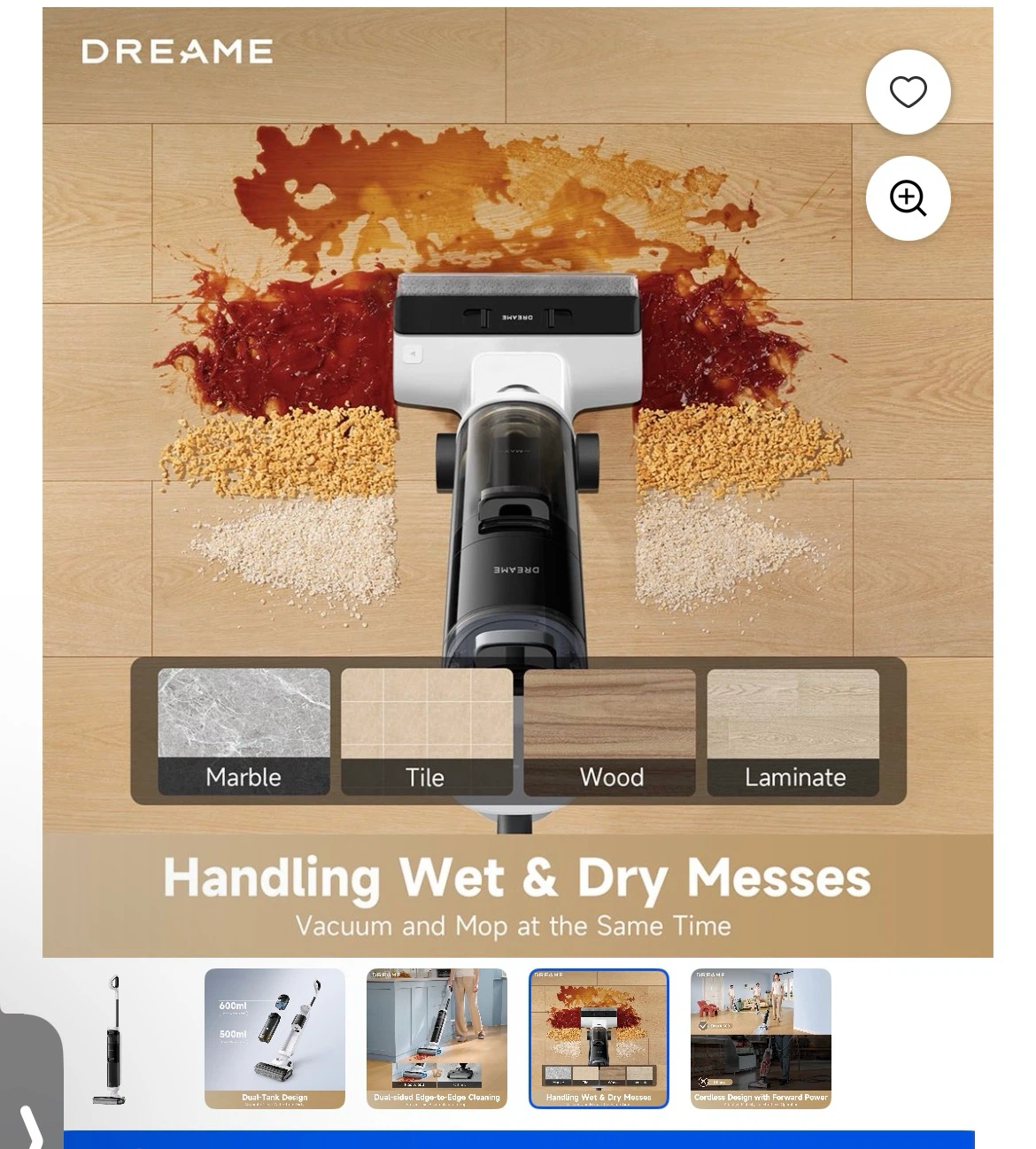 DREAMe Wet Dry Vacuum Mop - photo 2