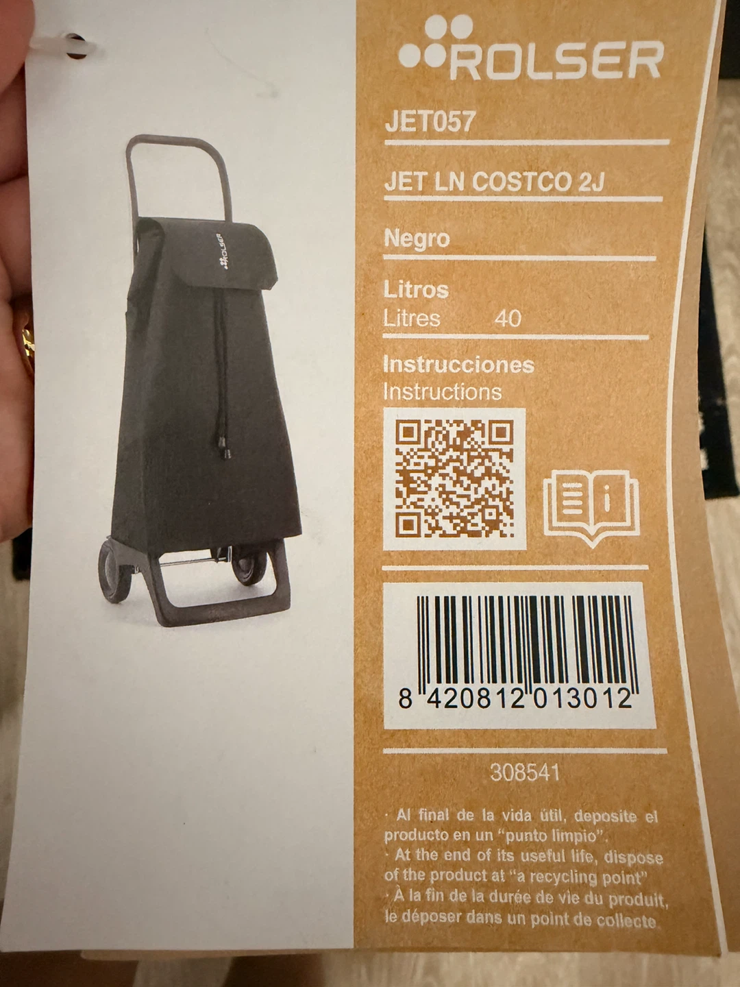Rolser Shopping Trolley Jet LN Costco 2J - photo 2