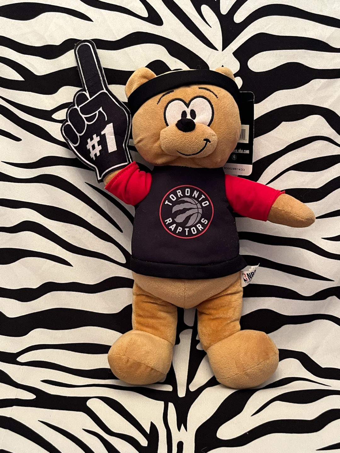 ♥️ Toronto Raptors #1 Fan" NBA Basketball Plush Bear ♥️