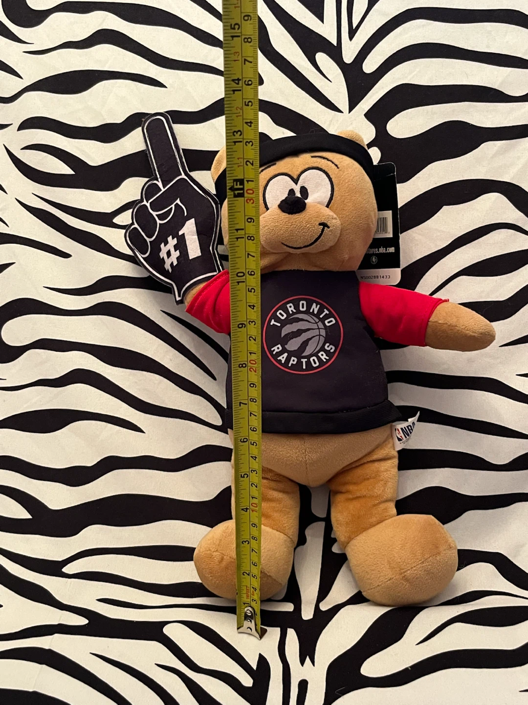 ♥️ Toronto Raptors #1 Fan" NBA Basketball Plush Bear ♥️ - photo 2