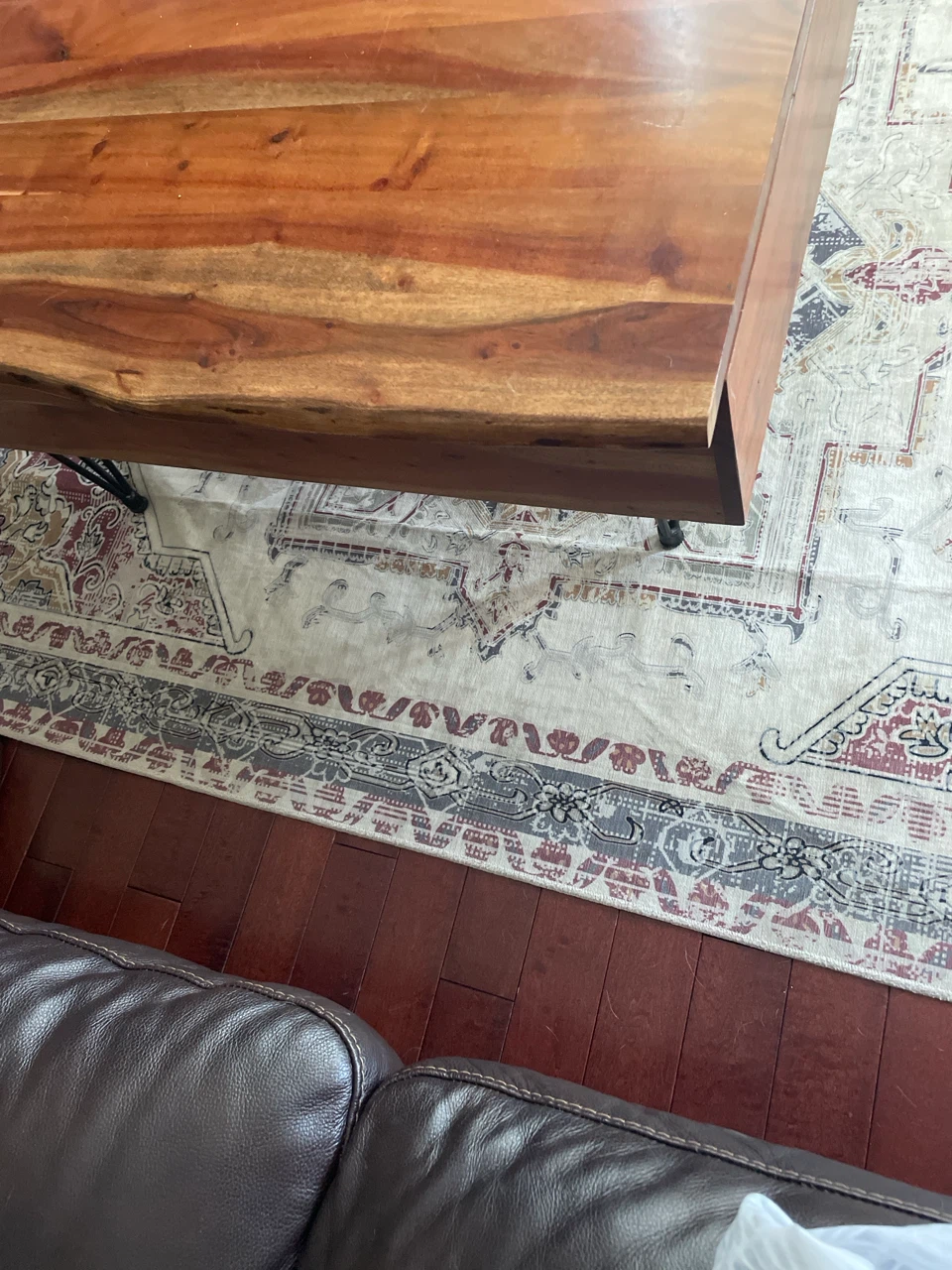 Wood coffee table