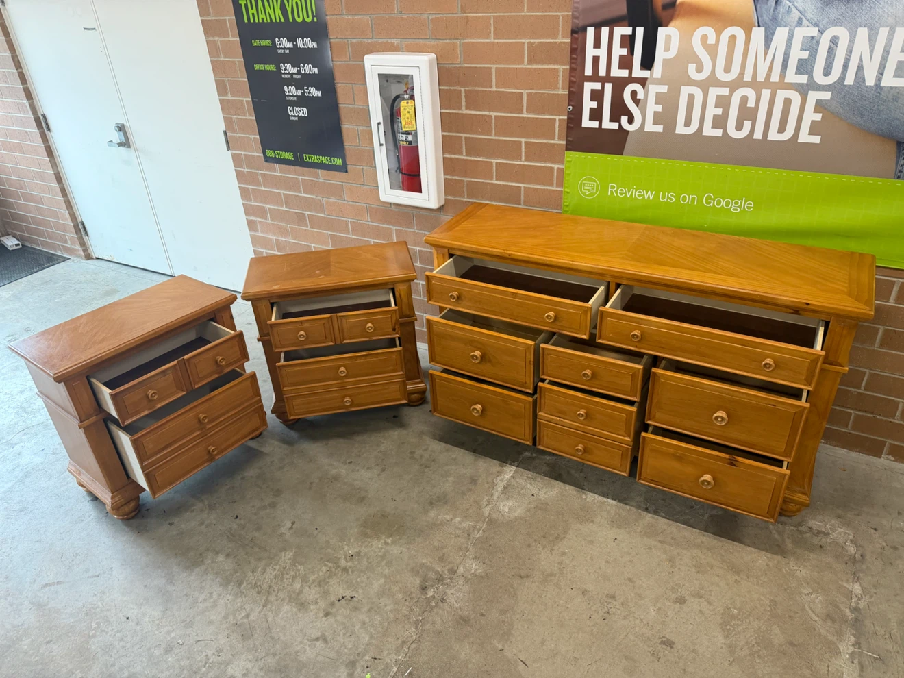 Wooden Dresser and Nightstand Set - photo 2