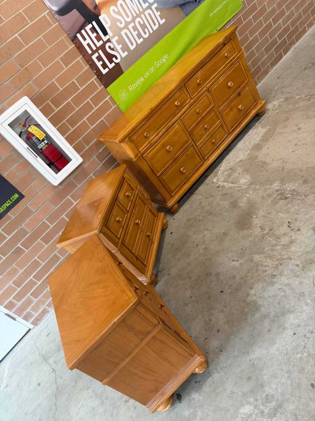 Wooden Dresser and Nightstand Set - photo 3