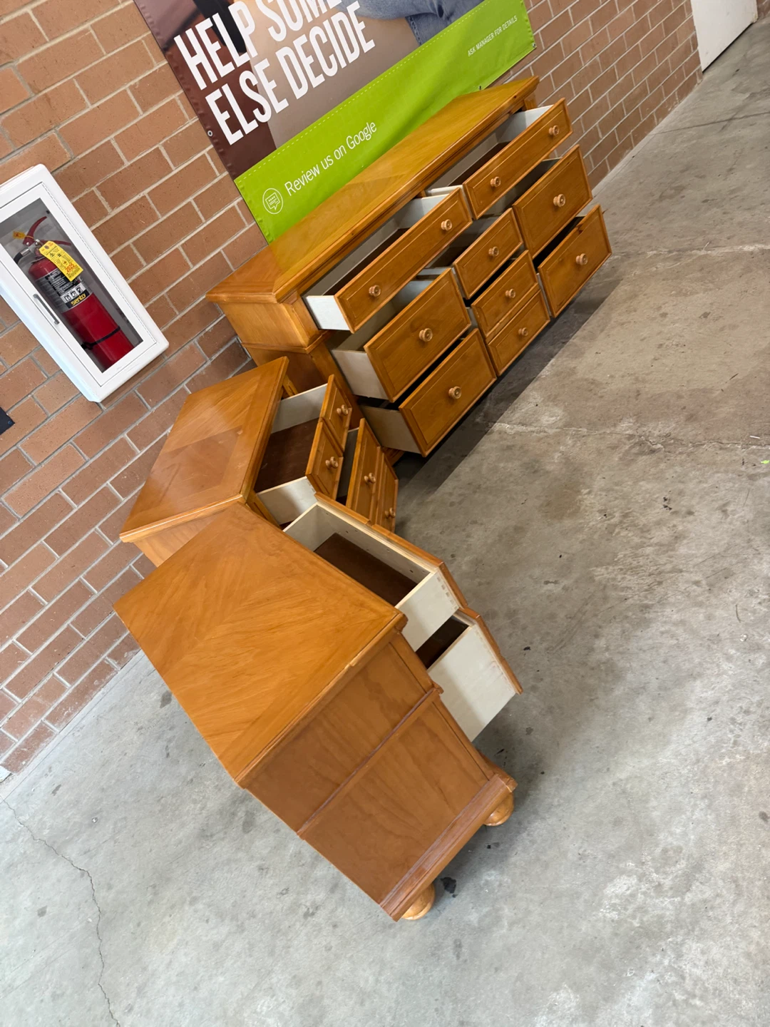 Wooden Dresser and Nightstand Set - photo 4
