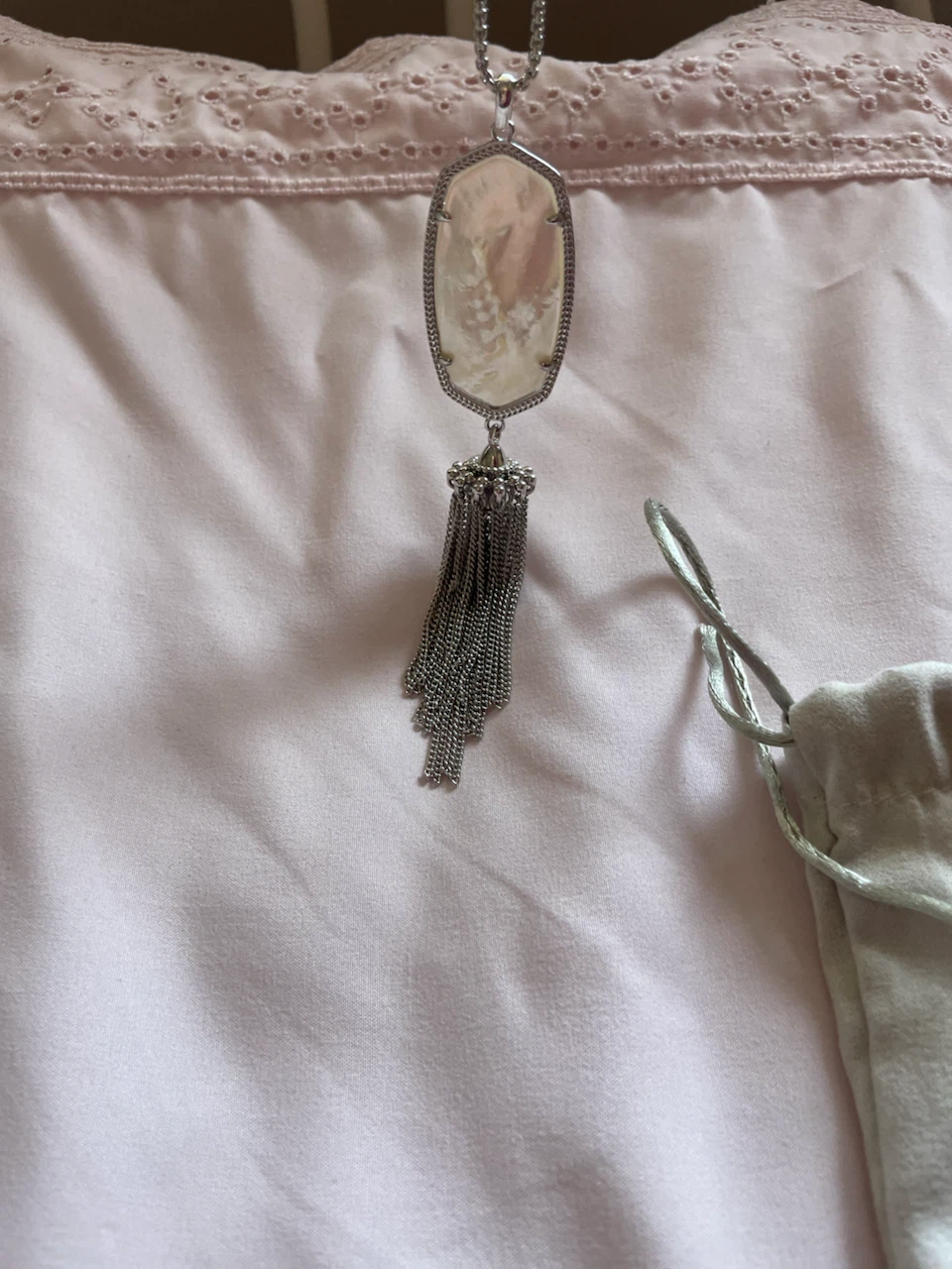 Kendra Scott Mother of Pearl Necklace with Tassel - photo 3