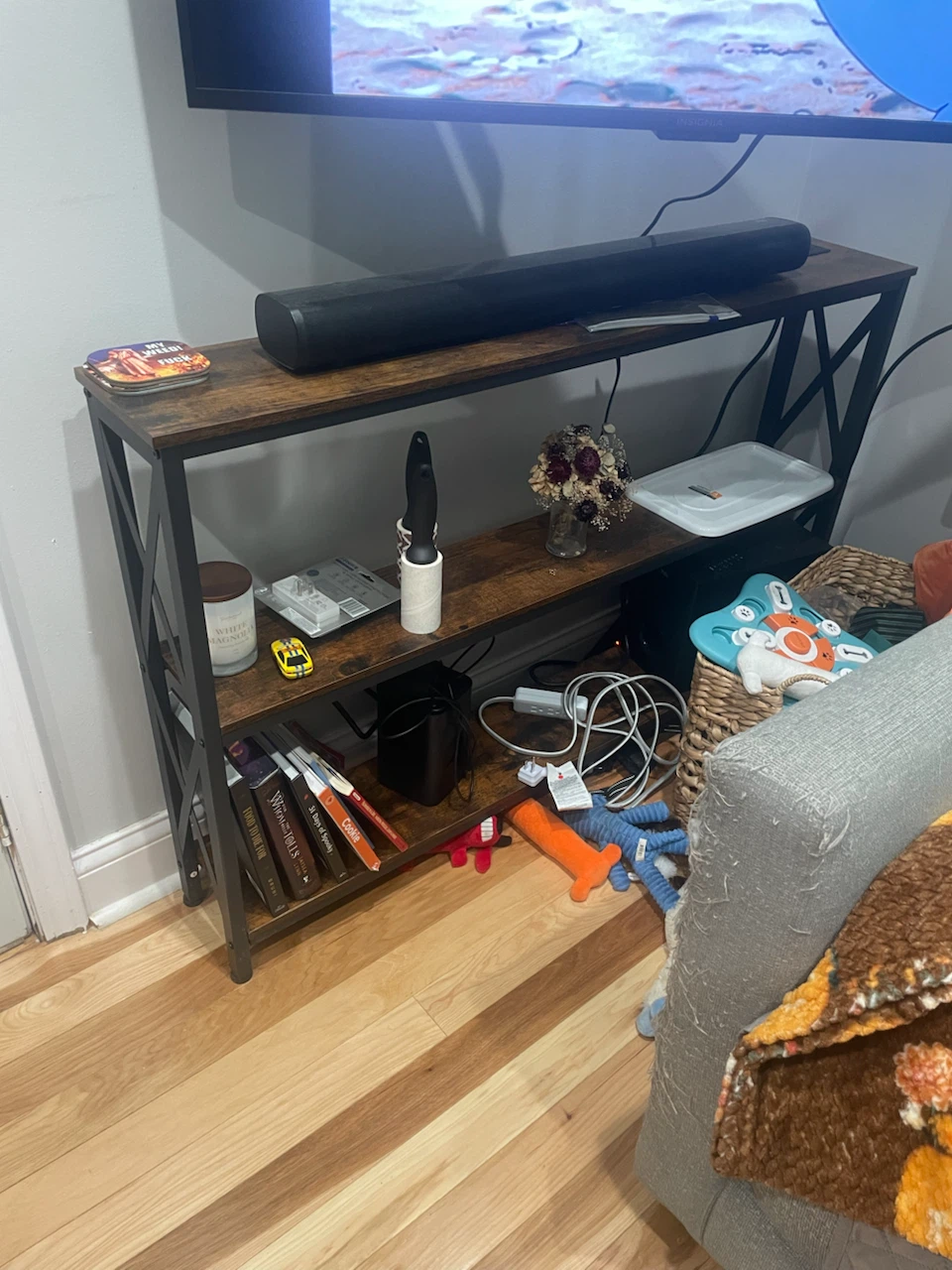 Console Table with Built-in Outlet