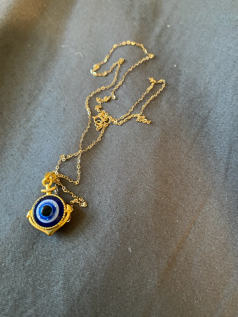 18K Gold Evil Eye Necklace - photo 2