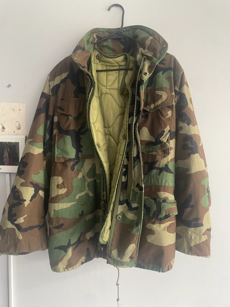 US Military Cold Weather Field Jacket Small Regular Camo