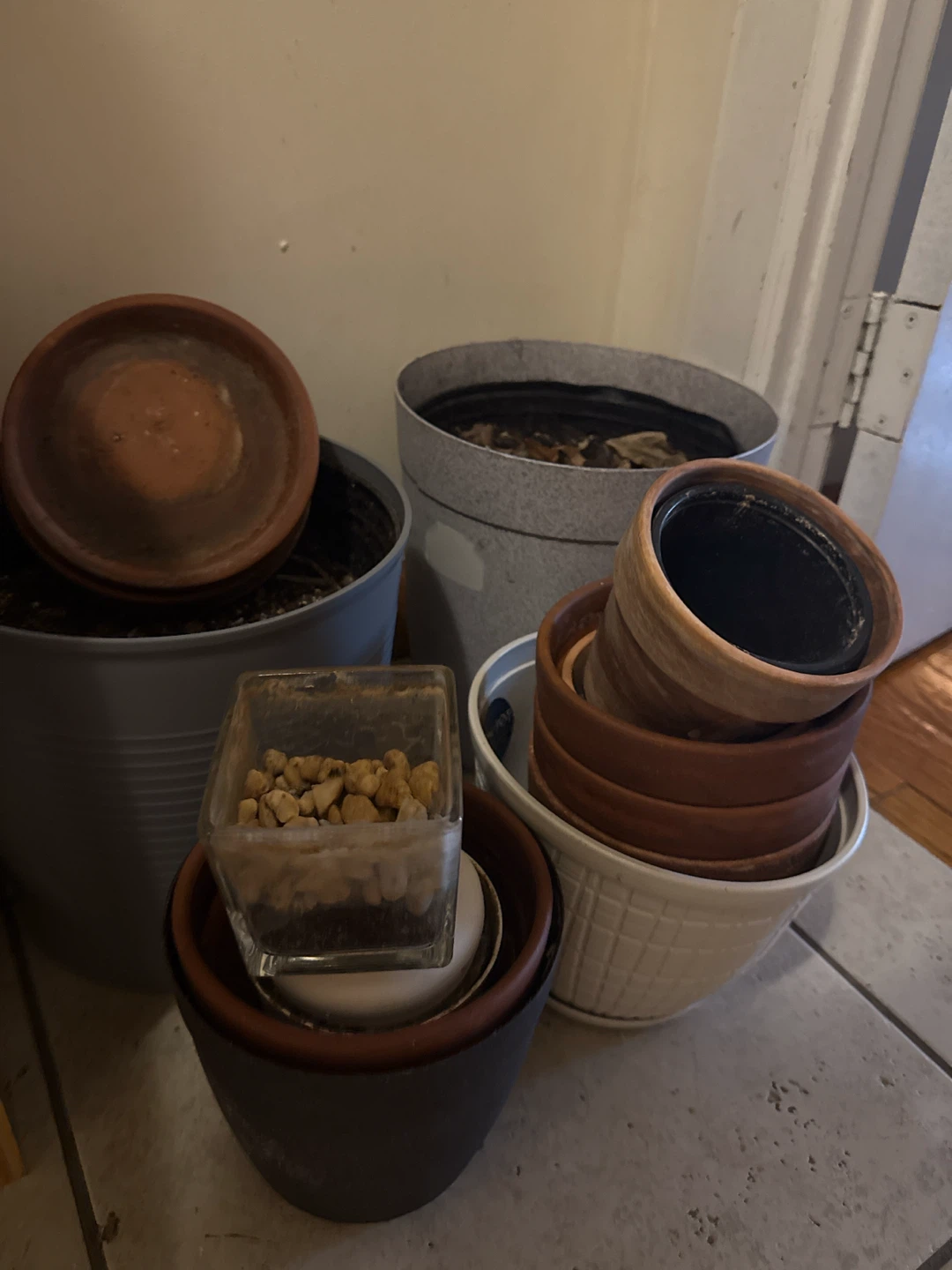 Assorted Plant Pots and planting soil