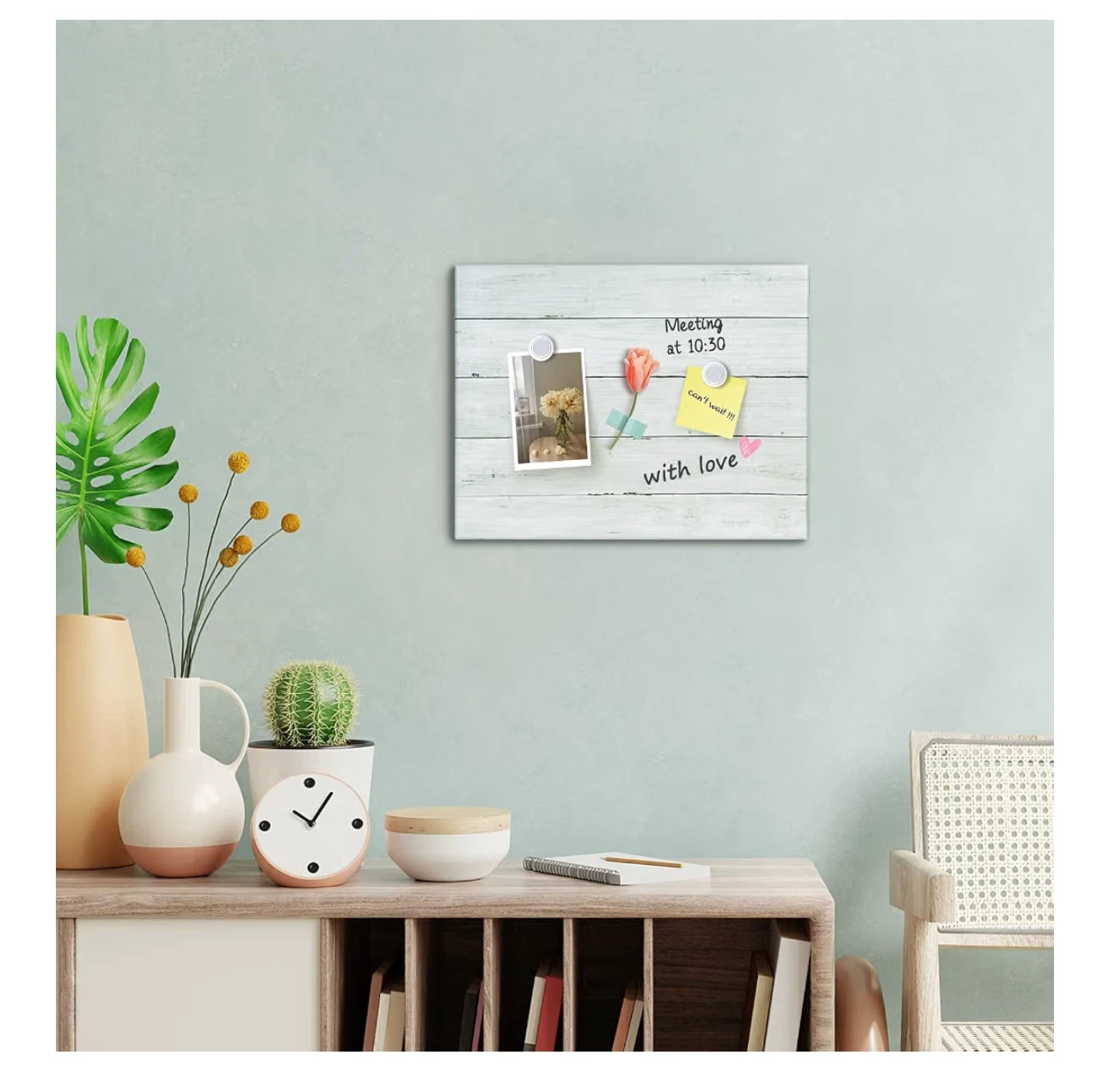 New/ unused: Wood Plank Style Magnetic Dry Erase Board - photo 3