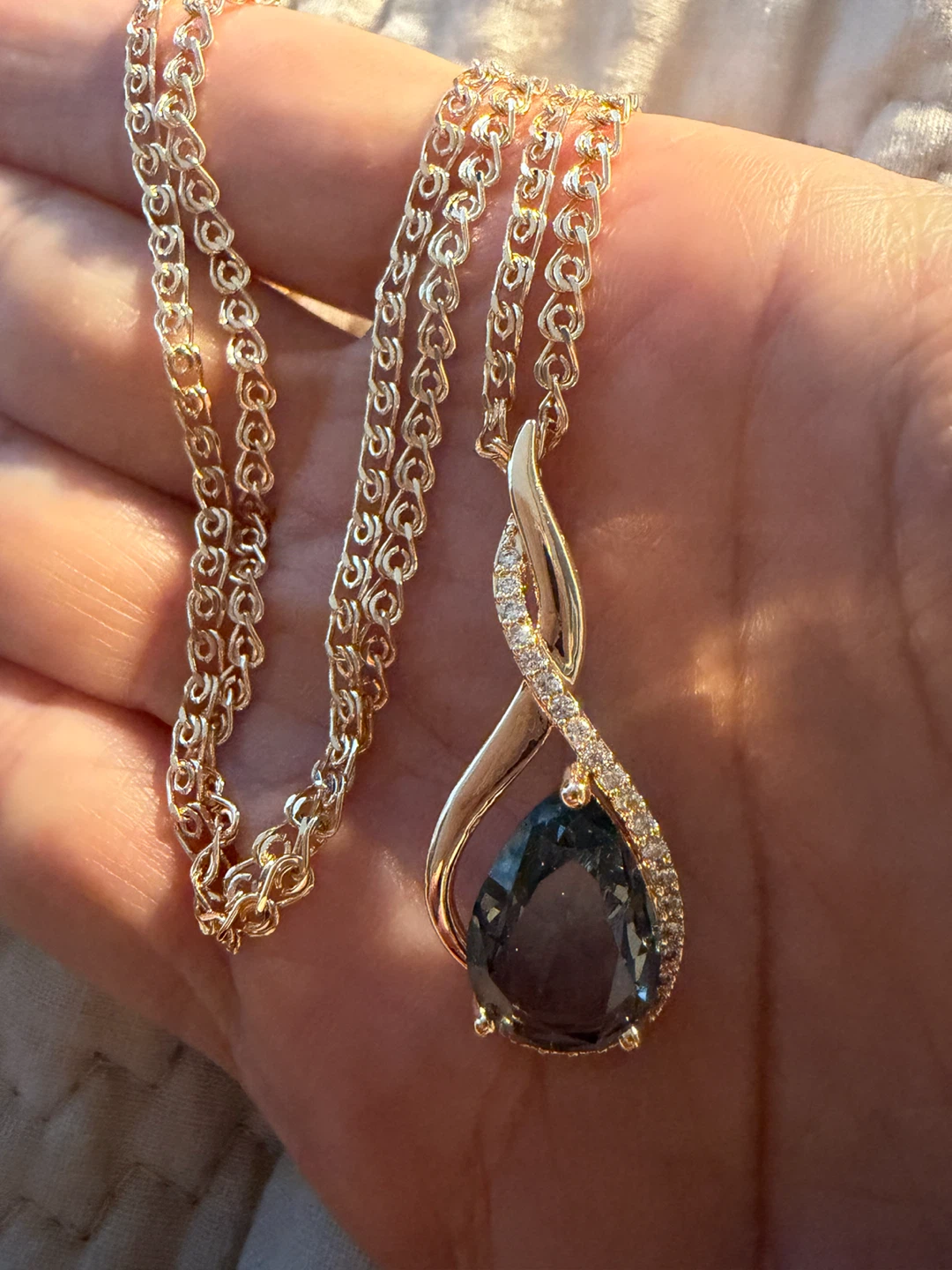 14k gemstone necklace