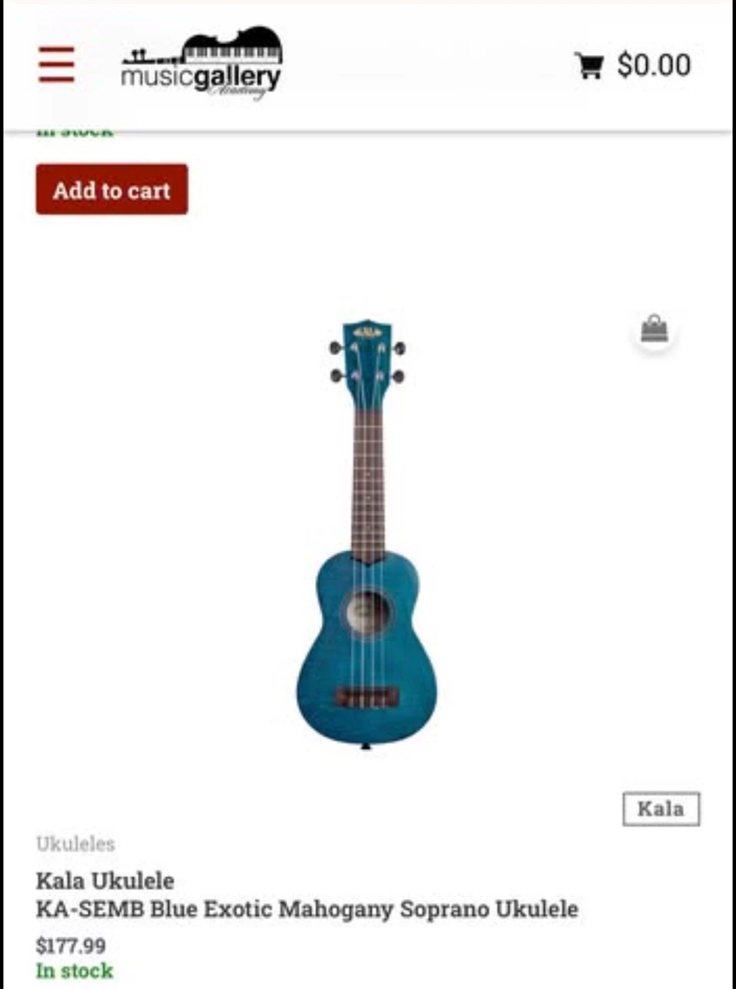 ukulele with case brand new never been used